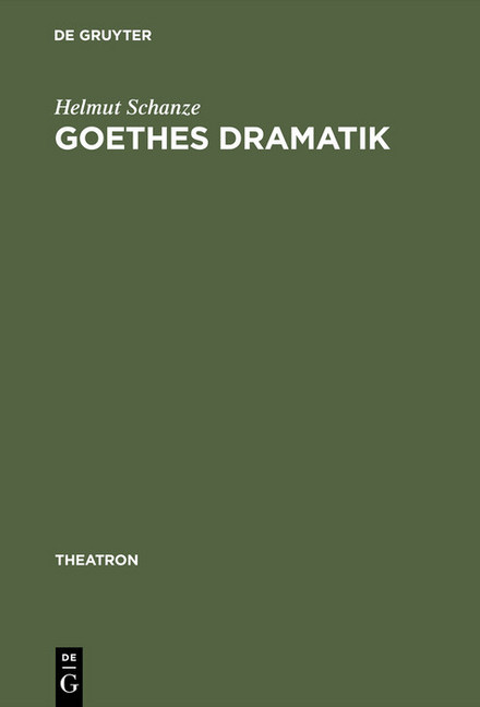 Goethes Dramatik main product photo