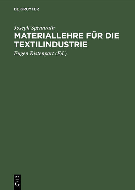 Materiallehre für die Textilindustrie main product photo