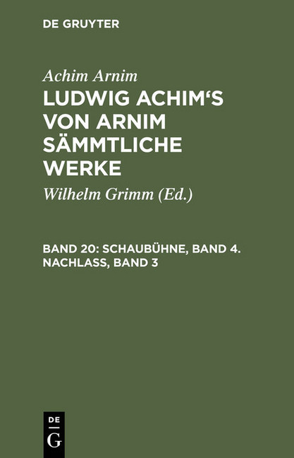 Schaubühne, Band 4. Nachlass, Band 3 main product photo