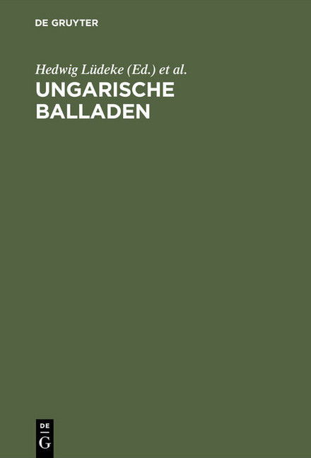 Ungarische Balladen main product photo