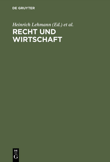 Recht und Wirtschaft main product photo