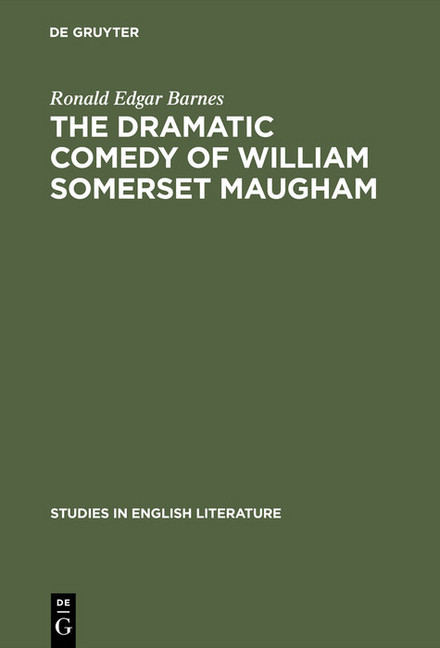 The dramatic comedy of William Somerset Maugham main product photo