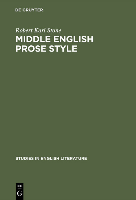 Middle English prose style main product photo