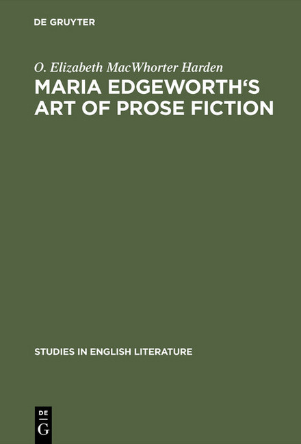 Maria Edgeworth's Art of prose fiction main product photo