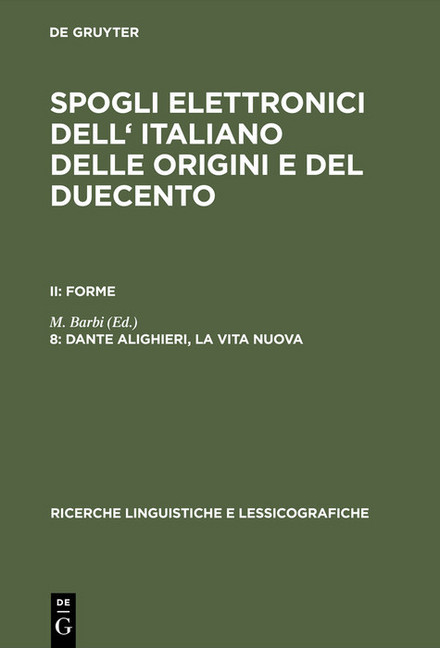 Dante Alighieri, la vita nuova main product photo