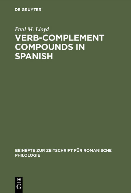 Verb-complement compounds in Spanish main product photo