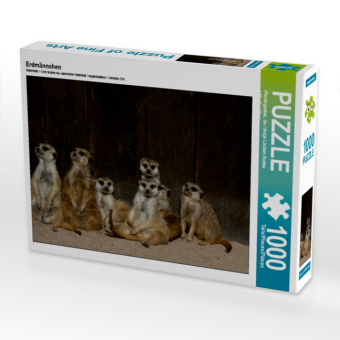 CALVENDO Puzzle Erdmännchen | 1000 Teile Lege-Größe 64x48cm...