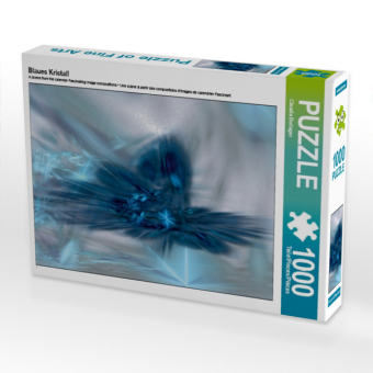 CALVENDO Puzzle Blaues Kristall | 1000 Teile Lege-Größe 64x4...