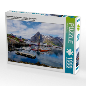 CALVENDO Puzzle Der Hafen von Hamnøya, Lofoten (Norwegen) | 1...