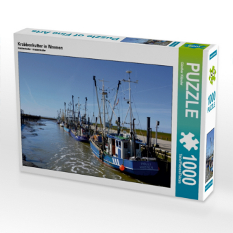 CALVENDO Puzzle Krabbenkutter in Wremen | 1000 Teile Lege-Größe 64x48cm Foto-Puzzle für glückliche Stunden