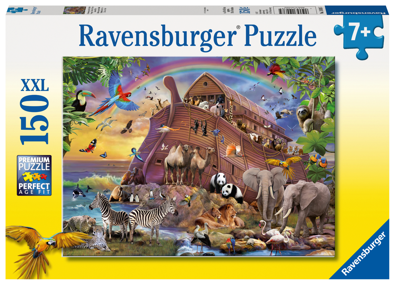 Ravensburger Kinderpuzzle - 10038 Unterwegs mit der Arche - Arche Noah-Puzzle für Kinder ab 7 Jahren, mit 150 Teilen im XXL-Format main product photo