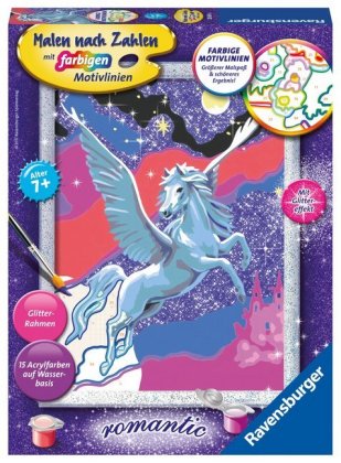 Ravensburger Malen nach Zahlen 28641 - Stolzer Pegasus - Kinder ab 7 Jahren