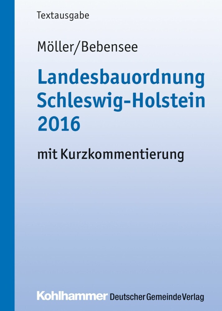 Landesbauordnung Schleswig-Holstein 2016 main product photo