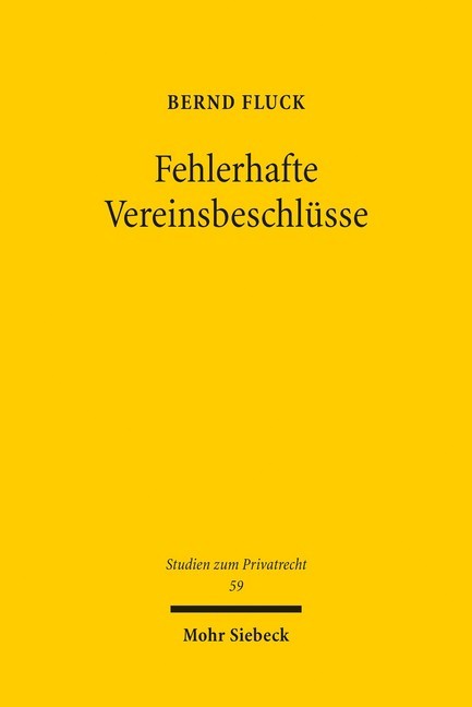Fehlerhafte Vereinsbeschlüsse main product photo