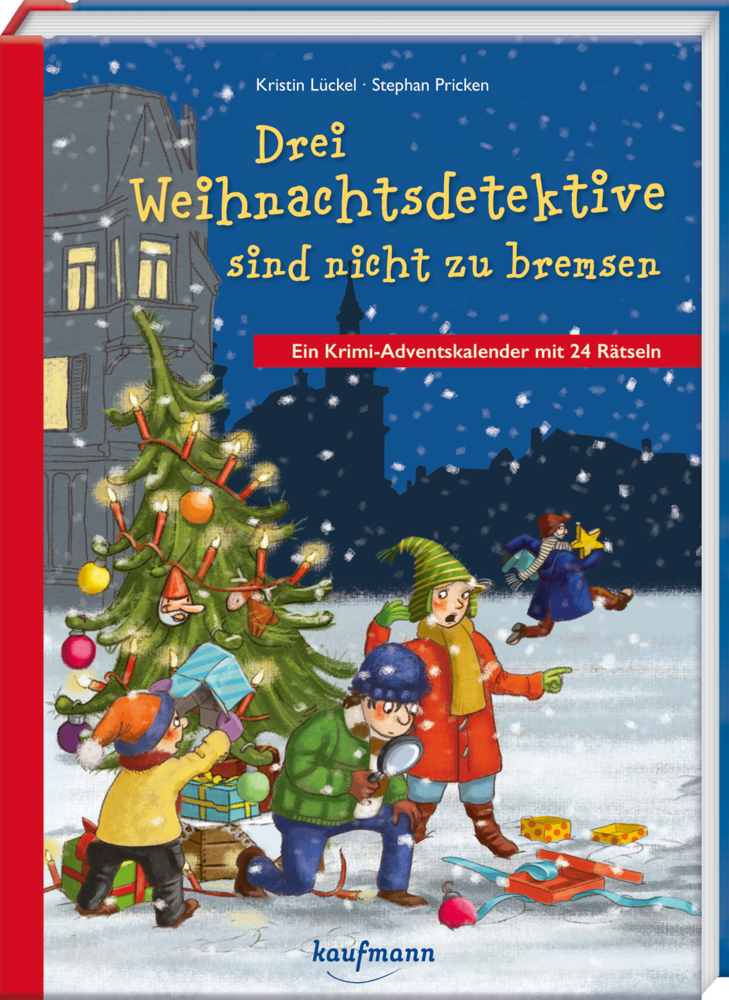 Drei Weihnachtsdetektive sind nicht zu bremsen. Ein Krimi-Adventskalender mit 24 Rätseln main product photo