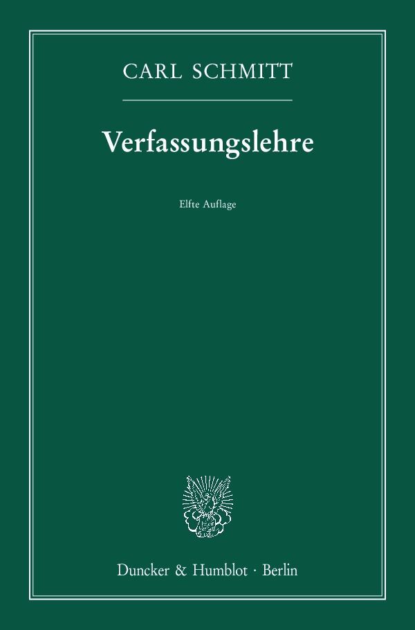 Verfassungslehre main product photo