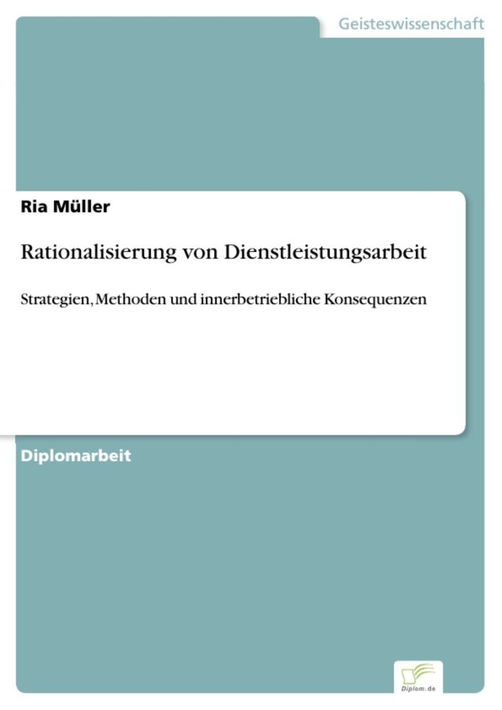 Rationalisierung von Dienstleistungsarbeit main product photo