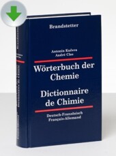Wörterbuch der Chemie Deutsch-Französisch / Französisch-Deutsch, CD-ROM