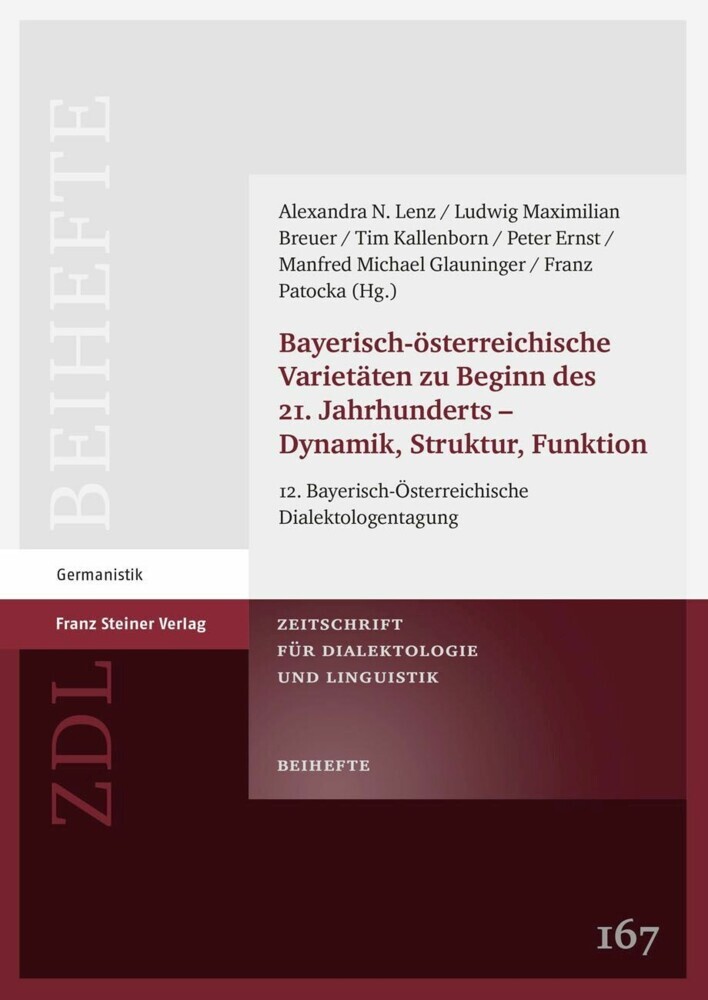Bayerisch-österreichische Varietäten zu Beginn des 21. Jahrhunderts - Dynamik, Struktur, Funktion main product photo