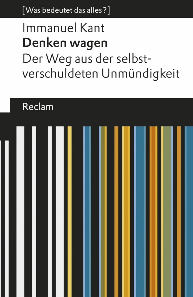 Denken wagen. Der Weg aus der selbstverschuldeten Unmündigkeit main product photo