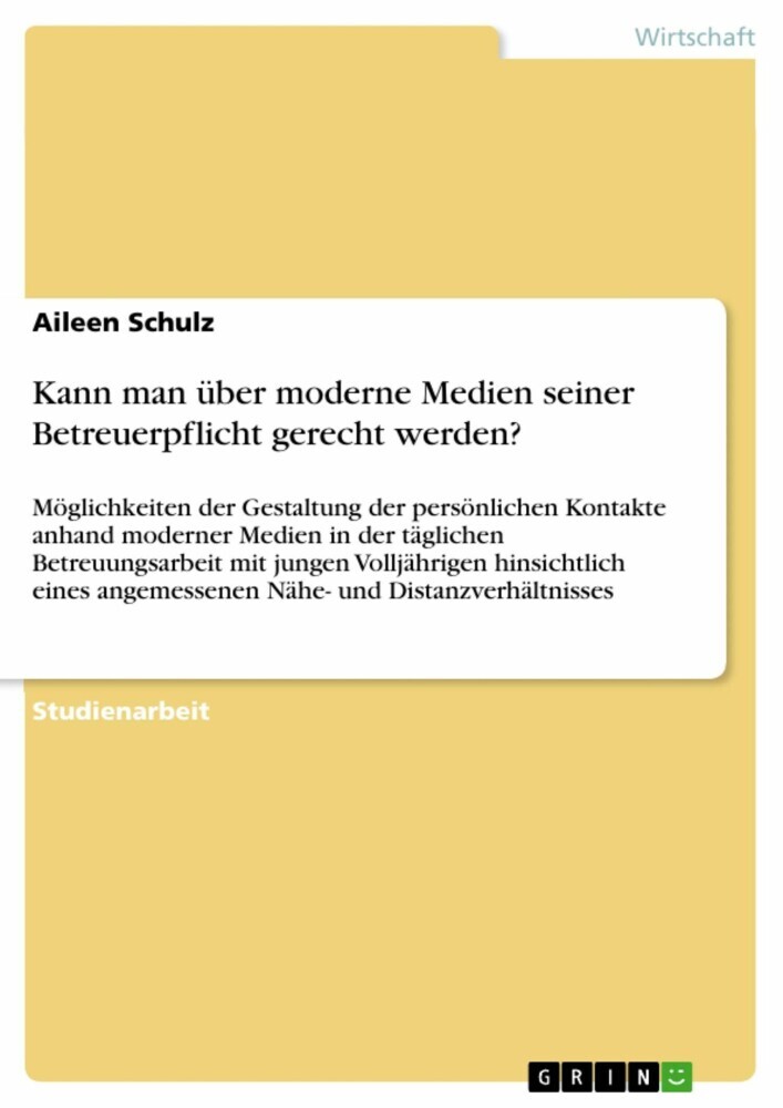 Kann man über moderne Medien seiner Betreuerpflicht gerecht werden? main product photo