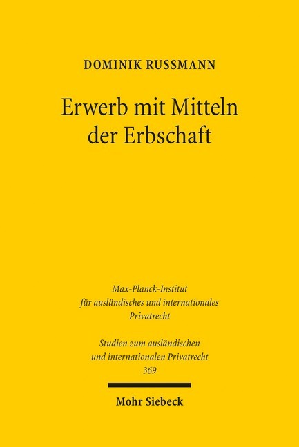 Erwerb mit Mitteln der Erbschaft main product photo