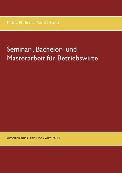 Seminar-, Bachelor- und Masterarbeit für Betriebswirte main product photo