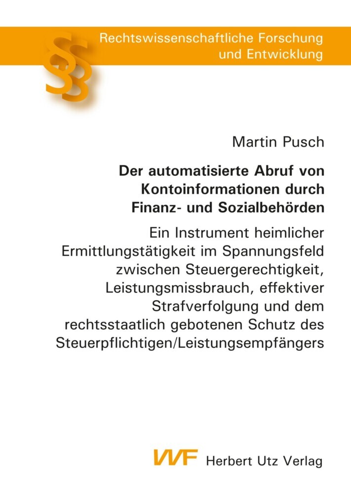 Der automatisierte Abruf von Kontoinformationen durch Finanz- und Sozialbehörden main product photo