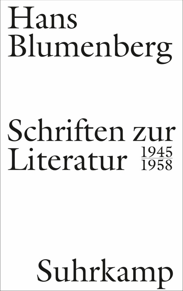 Schriften zur Literatur 1945-1958 main product photo