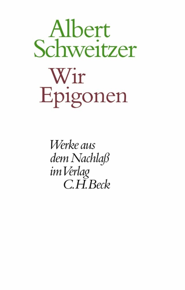 Wir Epigonen main product photo