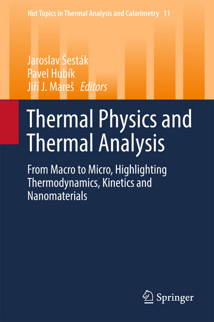 Thermal Physics and Thermal Analysis main product photo