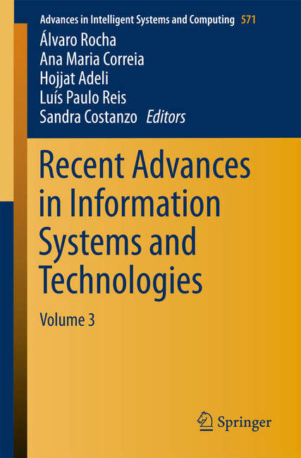 Recent Advances in Information Systems and Technologies main product photo