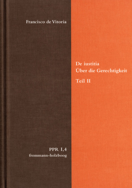 De iustitia. Über die Gerechtigkeit. Teil II main product photo