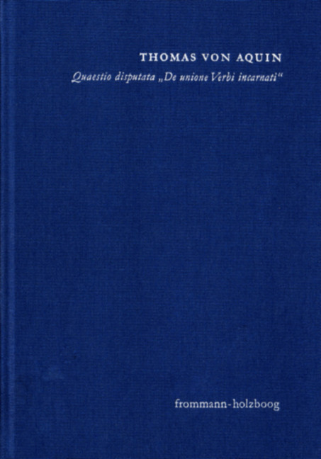 Quaestio disputata 'De unione Verbi incarnati' ('Über die Union des fleischgewordenen Wortes') main product photo