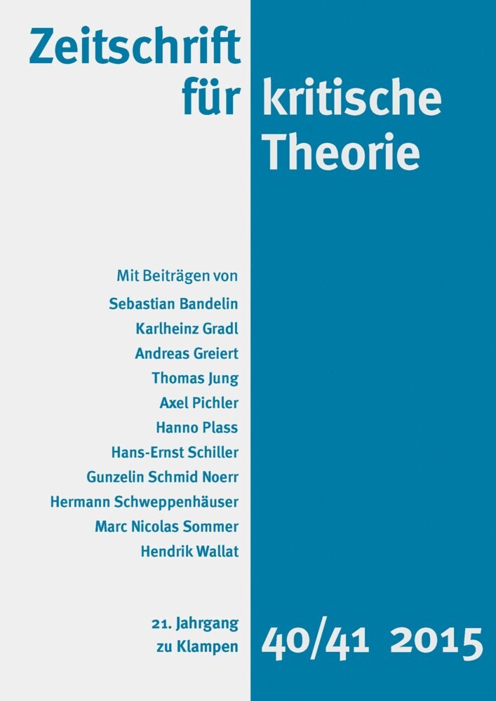Zeitschrift für kritische Theorie / Zeitschrift für kritische Theorie, Heft 40/41 main product photo