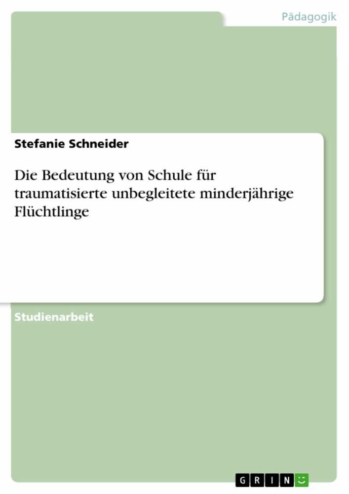 Die Bedeutung von Schule für traumatisierte unbegleitete minderjährige Flüchtlinge main product photo