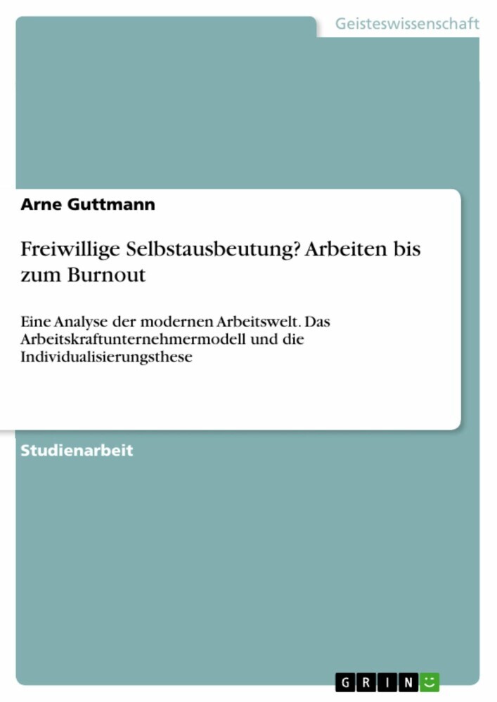 Freiwillige Selbstausbeutung? Arbeiten bis zum Burnout main product photo