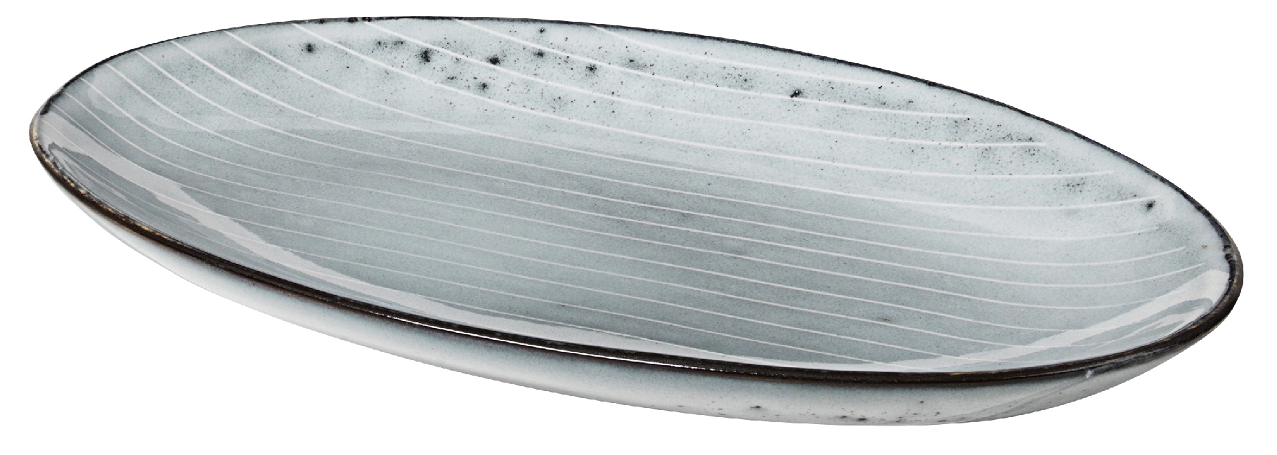 Broste copenhagen Platte Nordic Sea, Keramik Graublau, 13,6 cm main product photo