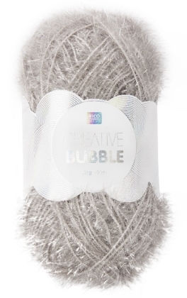 Spülschwammgarn Creative Bubble Silber