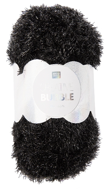 Spülschwammgarn Creative Bubble Schwarz main product photo