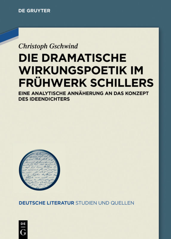 Die dramatische Wirkungspoetik im Frühwerk Schillers main product photo