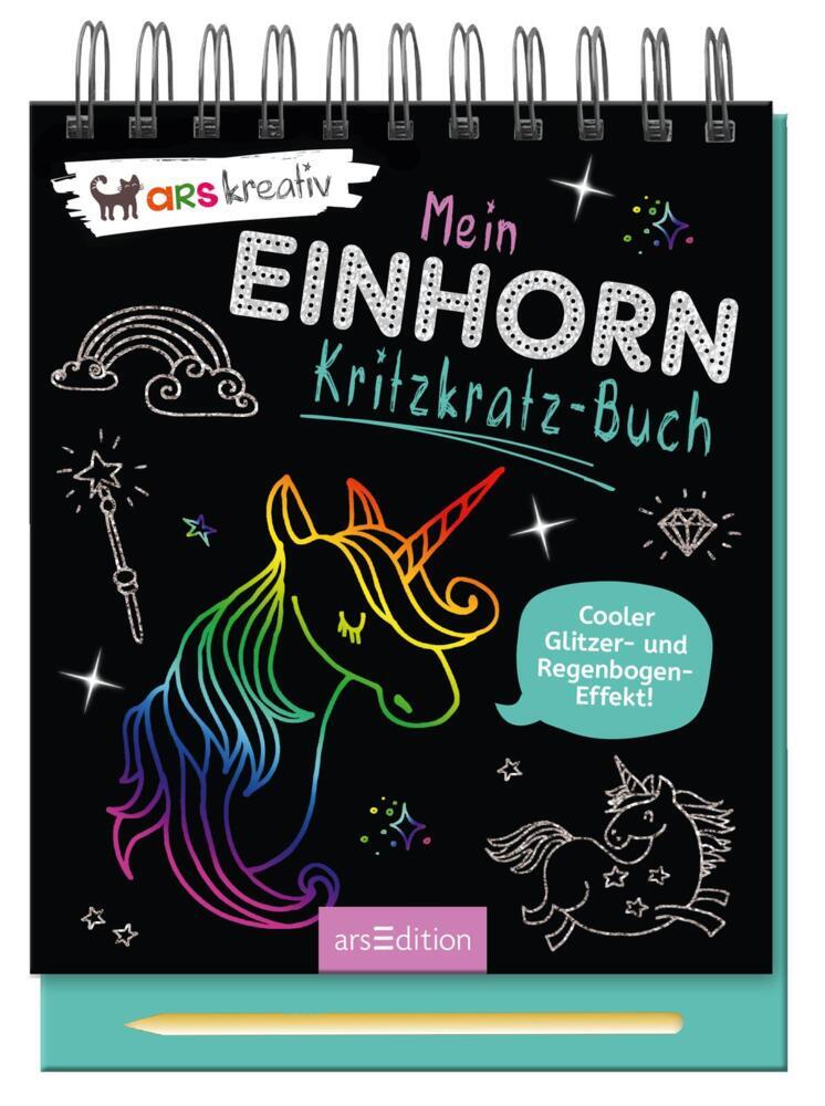 Mein Einhorn-Kritzkratz-Buch, m. Holzstift main product photo