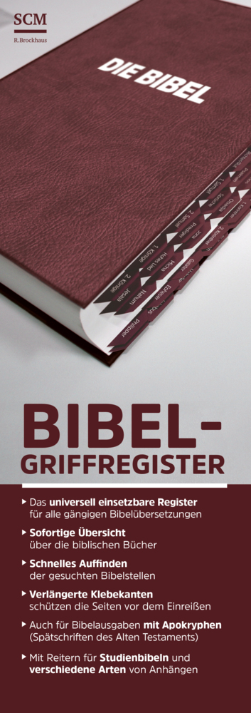 Bibel-Griffregister rot main product photo