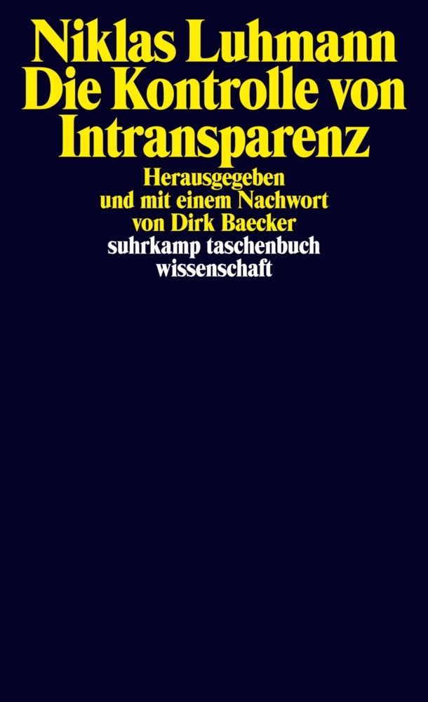 Die Kontrolle von Intransparenz main product photo