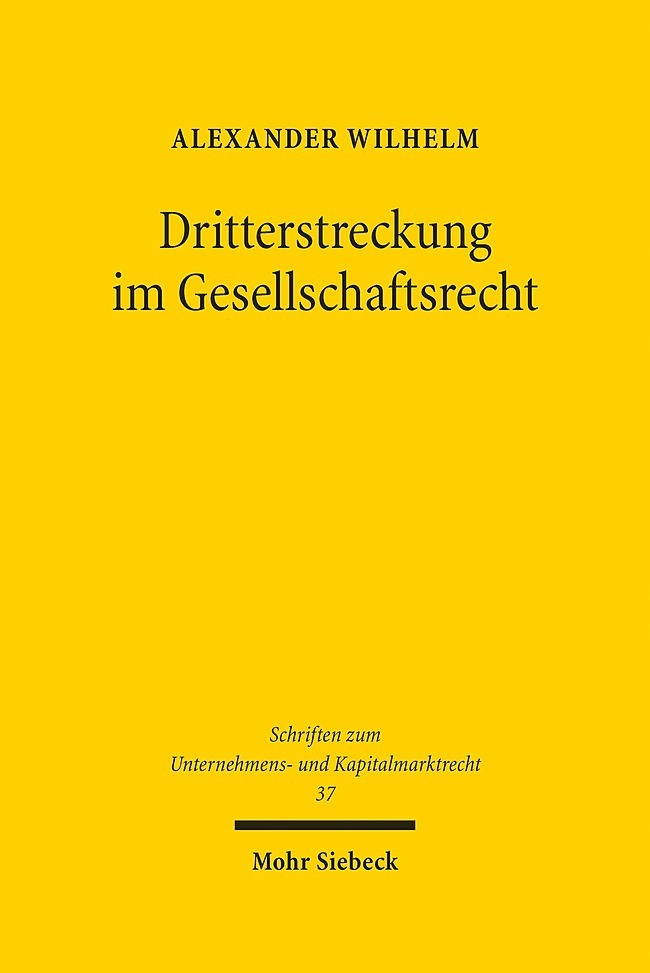 Dritterstreckung im Gesellschaftsrecht main product photo