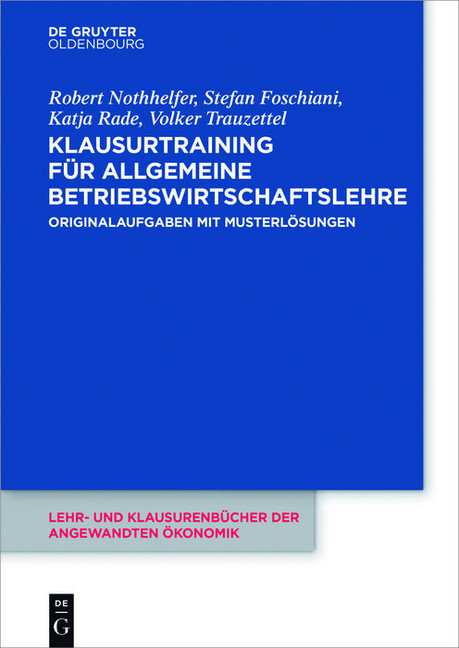 Klausurtraining für allgemeine Betriebswirtschaftslehre main product photo