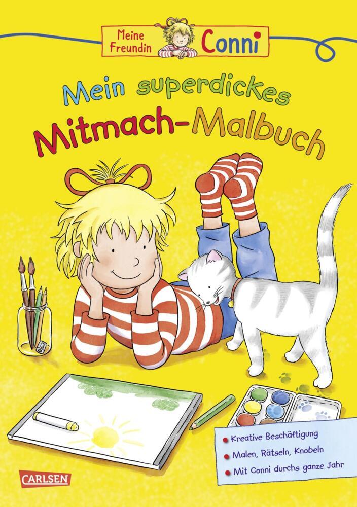 Conni Gelbe Reihe (Beschäftigungsbuch): Mein superdickes Mitmach-Malbuch main product photo