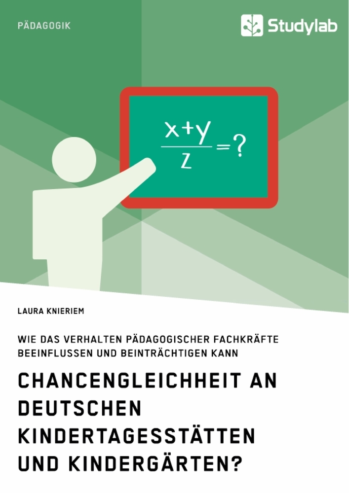 Chancengleichheit an deutschen Kindertagesstätten und Kindergärten? main product photo