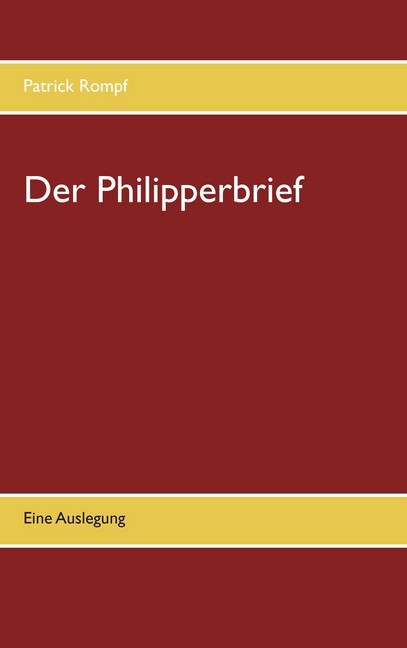 Der Philipperbrief main product photo