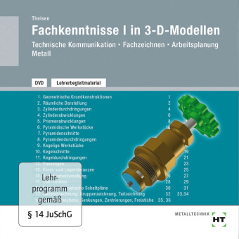 Lehrerbegleitmaterial Fachkenntnisse I in 3-D-Modellen, DVD-RO...